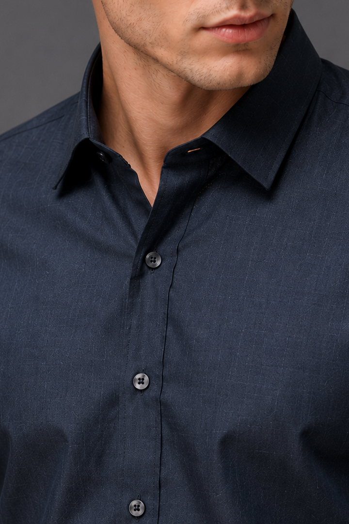 Melange Textured SemiFormal Shirt