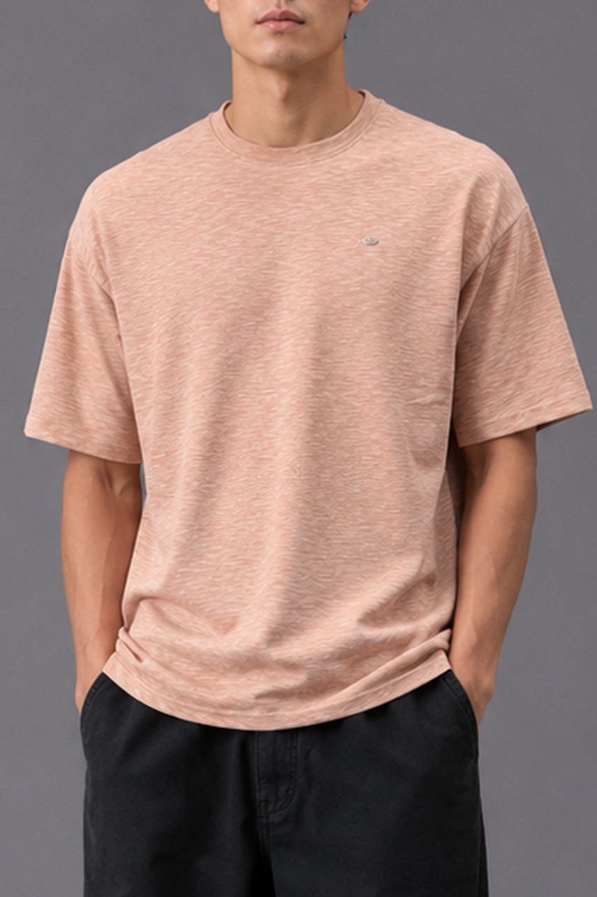 Blush Mélange Oversized Tee