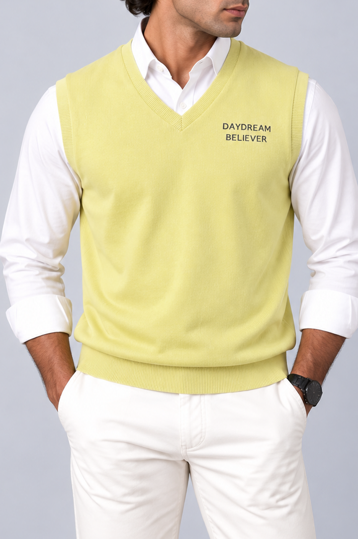 Yellow Ribbed Sweater