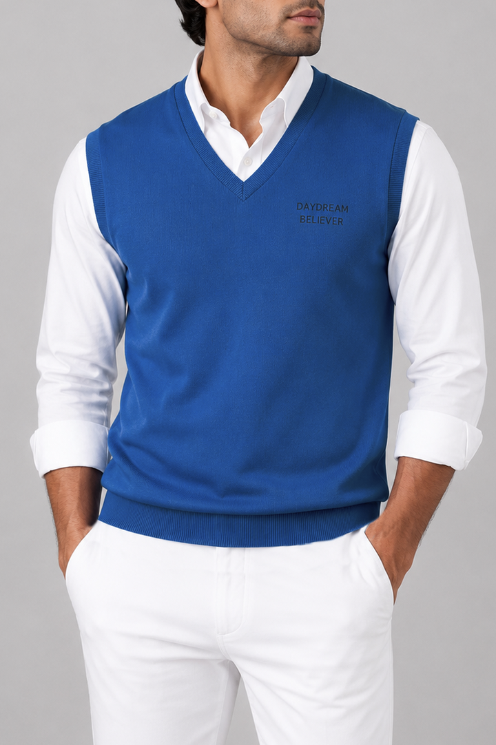 Royal Blue Ribbed Sweater