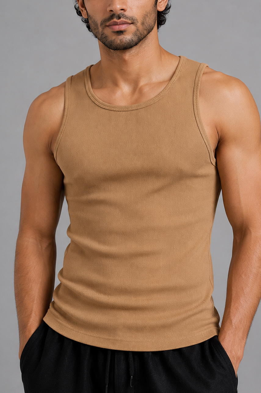 Camel Rib Tank Top