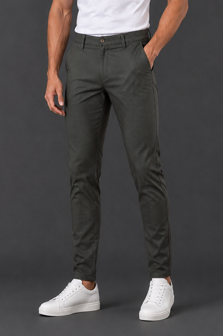 Textured Olive Chino