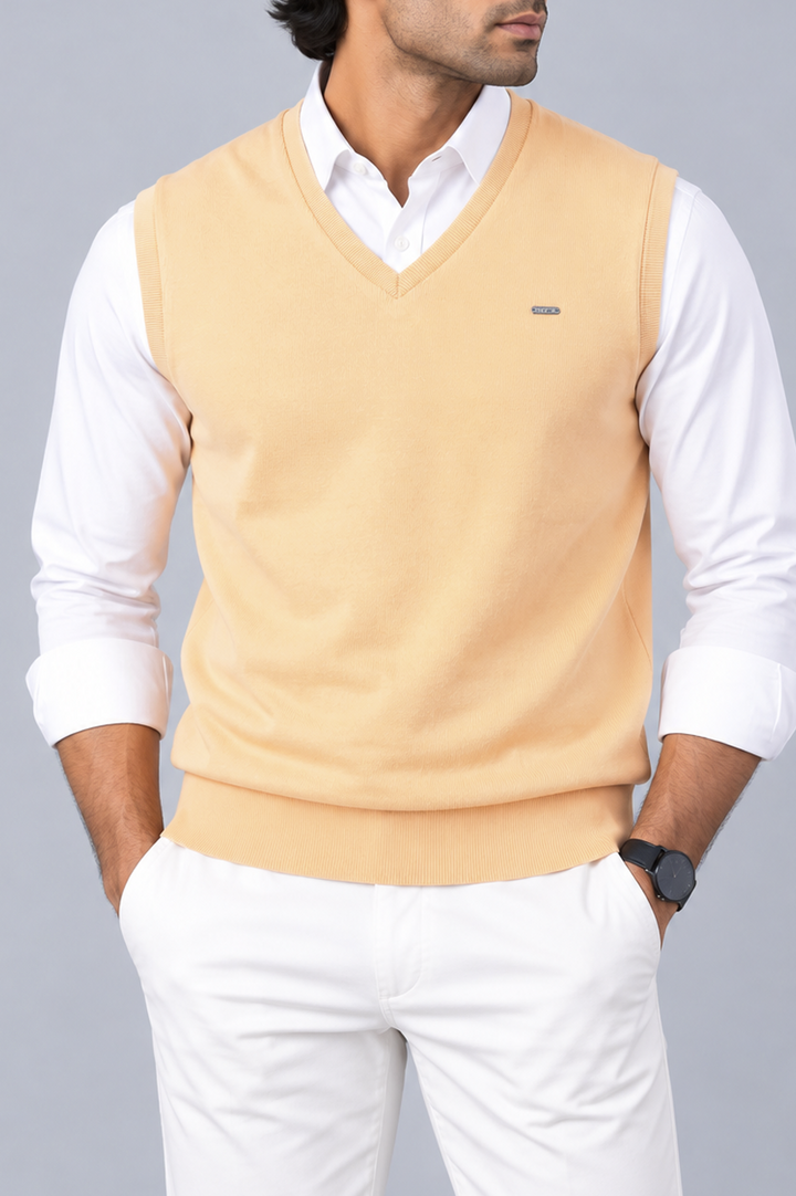 Classic Ribbed V-Neck Sweater Vest