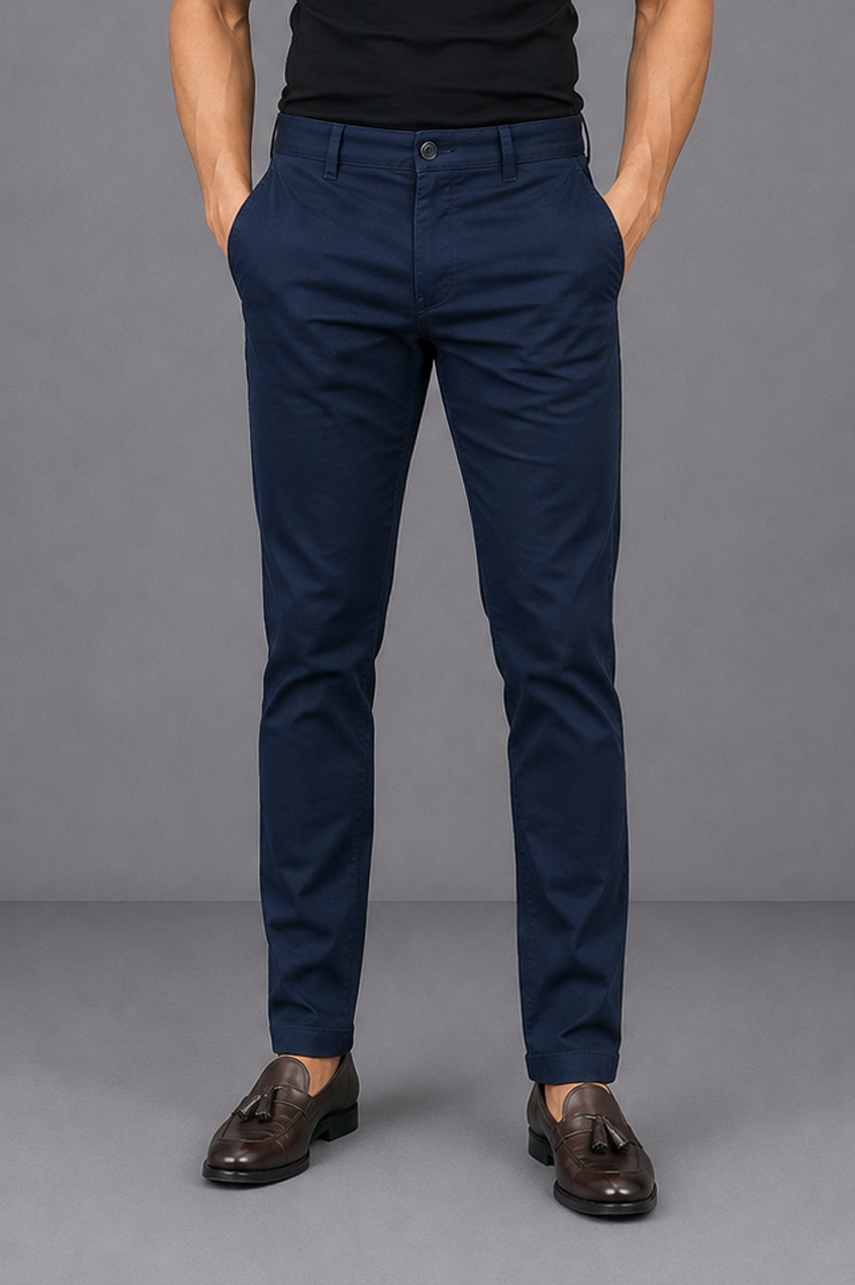 Navy Cotton Chino Slim FIT