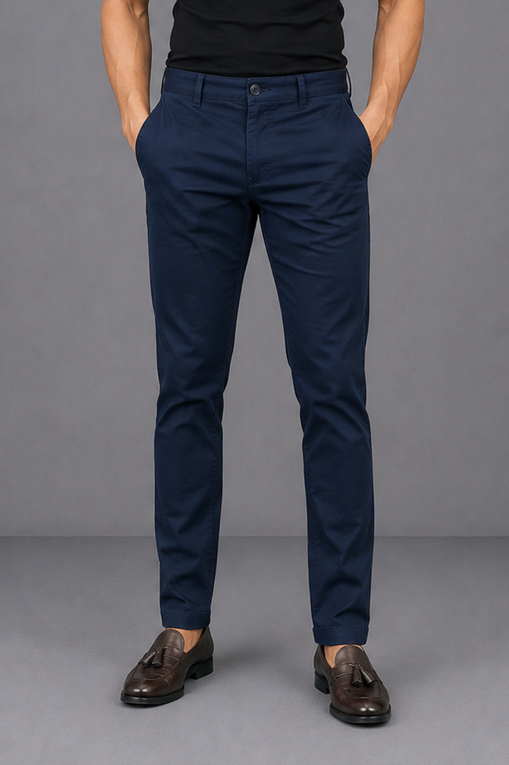 Navy Cotton Chino Slim FIT