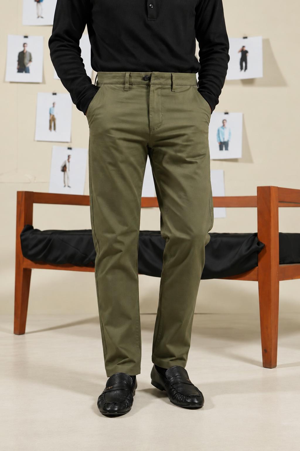 Tapered Fit Chino Pants