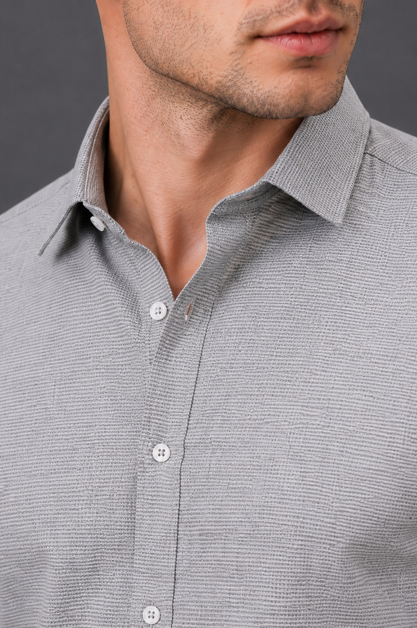 Micro Textured SemiFormal Shirt