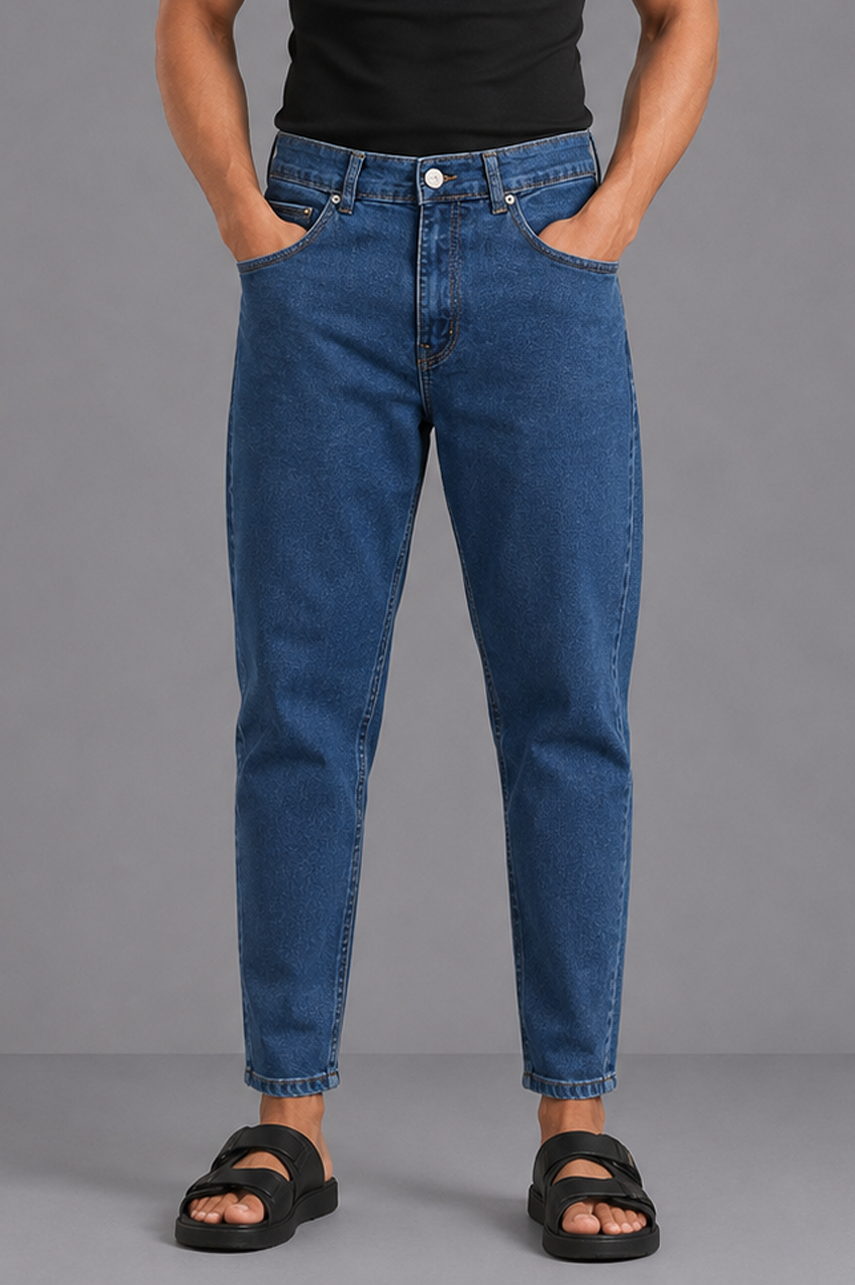 Classic Blue Carrot Fit Jeans