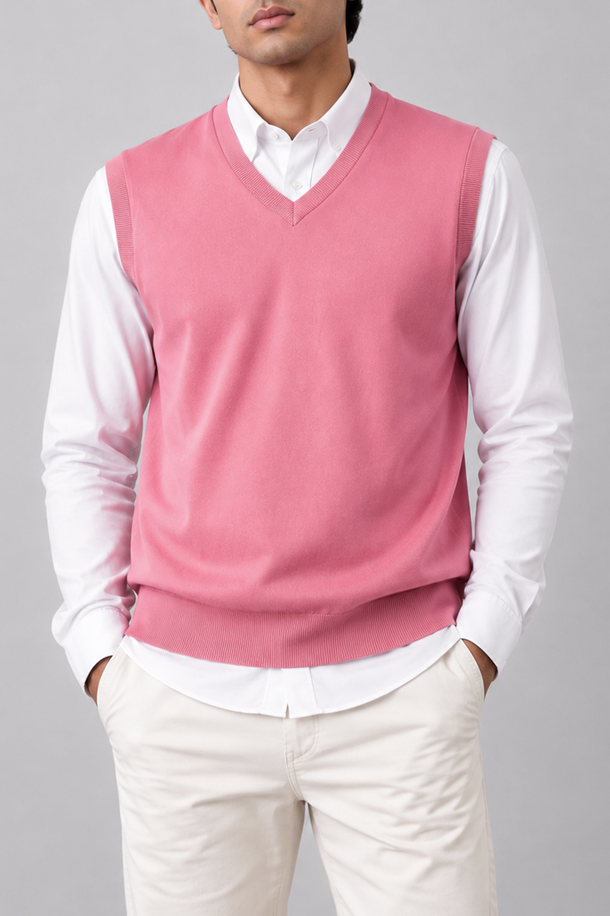 V-Neck Knit Sweate