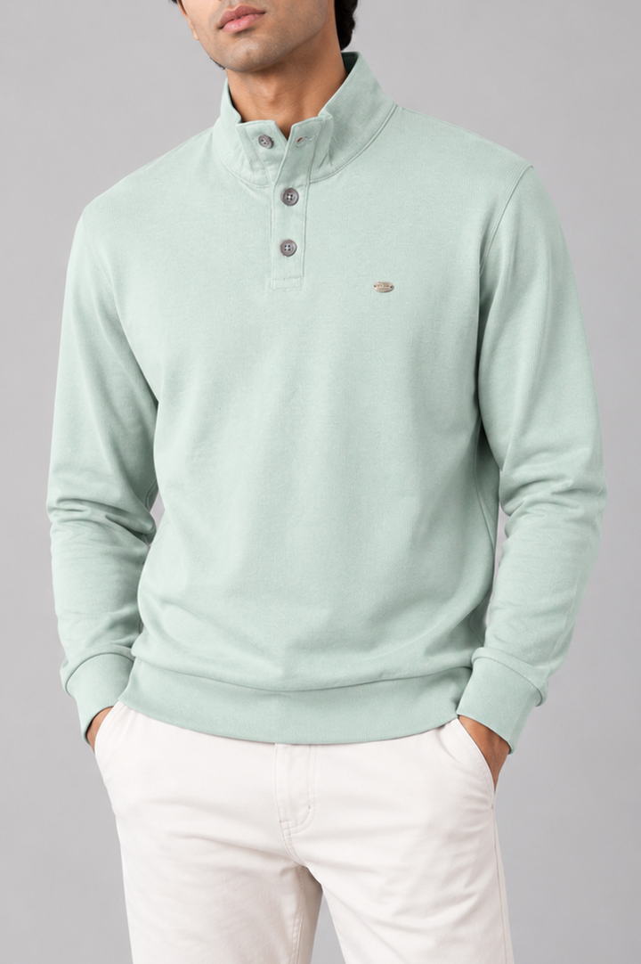 Mint Green Mock Neck