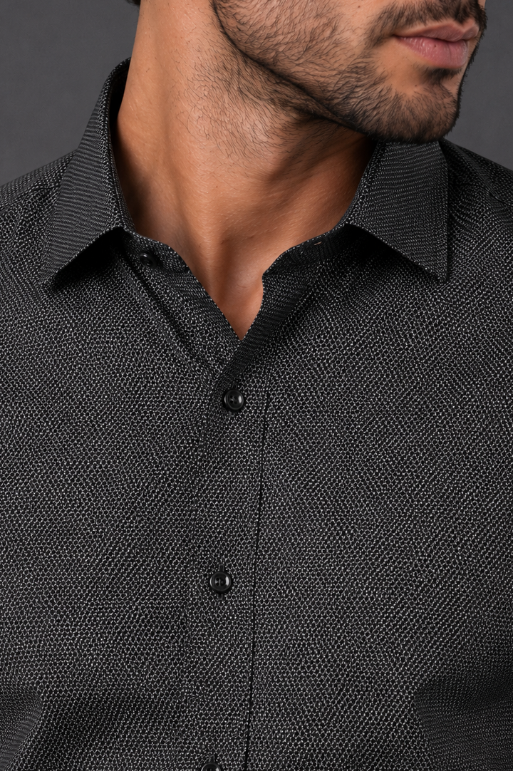 Textured Charcoal Shirt