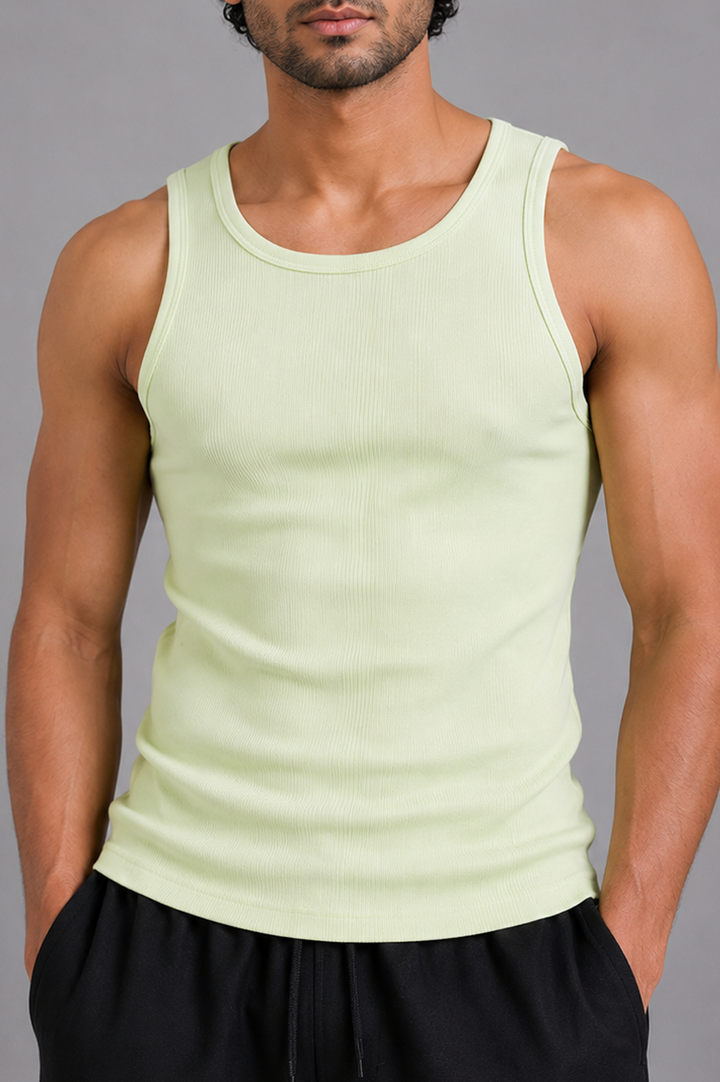 Pistachio Rib Tank Top