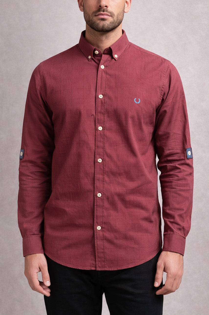 Mens Soft Cotton Casual Shirt 002551-MHR