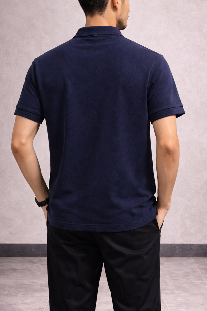 Pique Ban Collar polo 002605-NVY