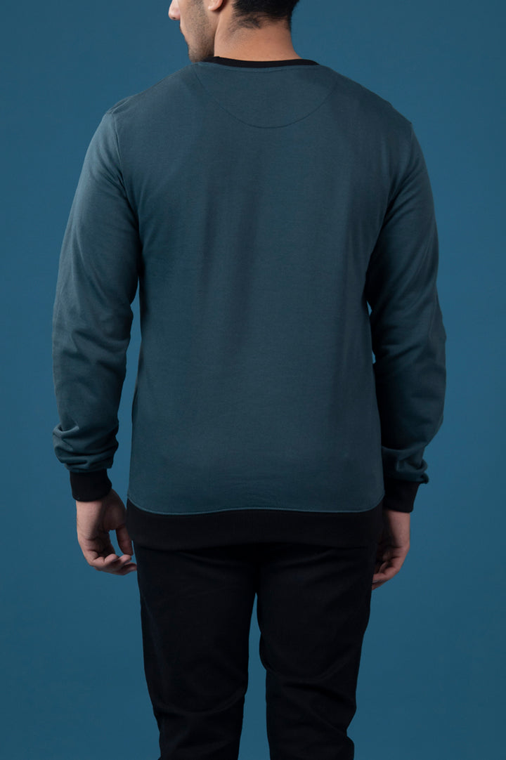 Contrast Rib Sweatshirt