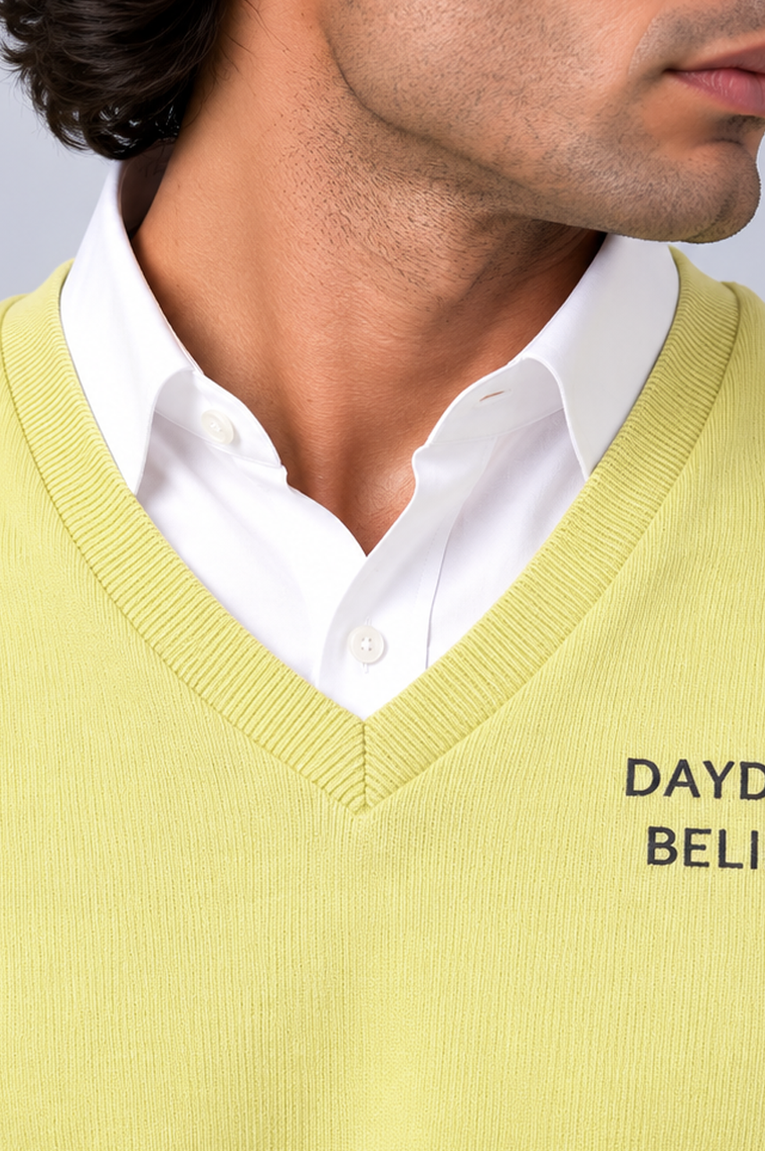 Yellow Ribbed Sweater
