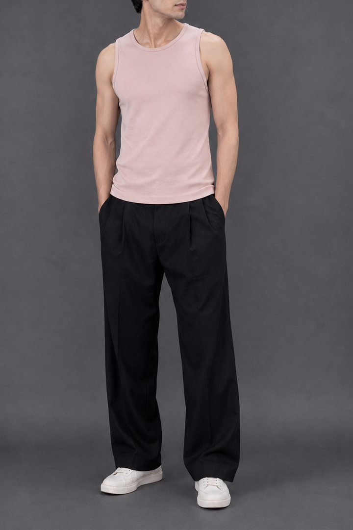 Blush Ribbed Essential Tank Top