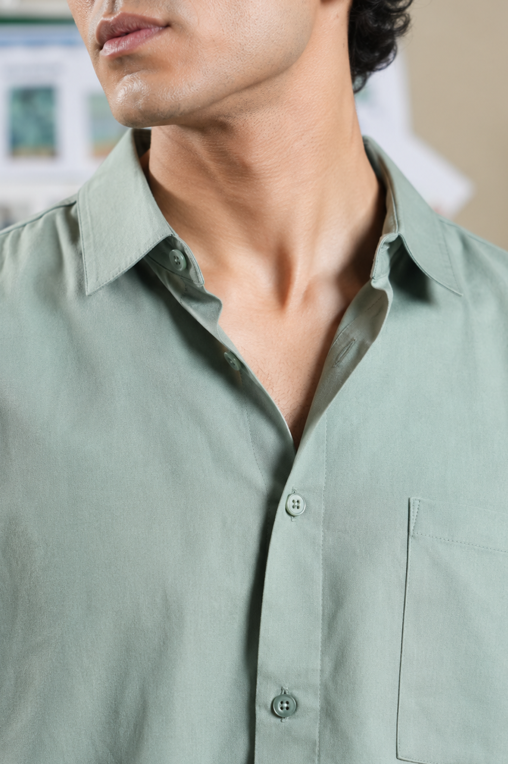 Sage Green Shirt