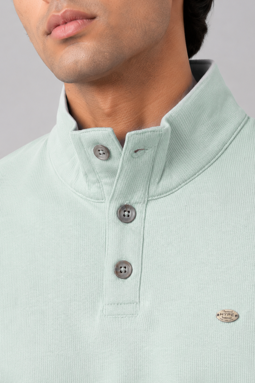 Mint Green Mock Neck