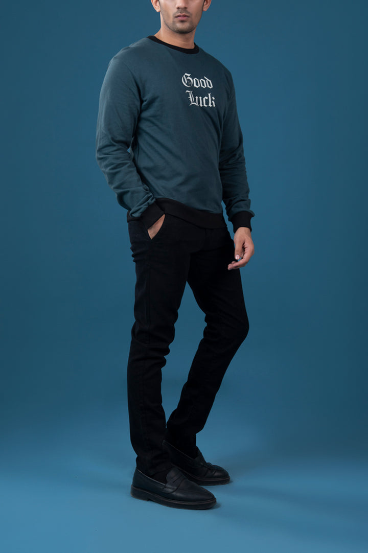 Contrast Rib Sweatshirt