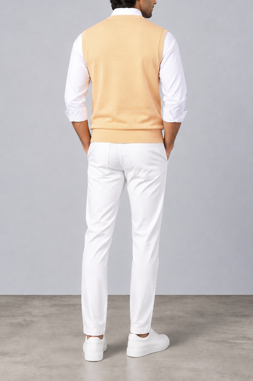 Classic Ribbed V-Neck Sweater Vest