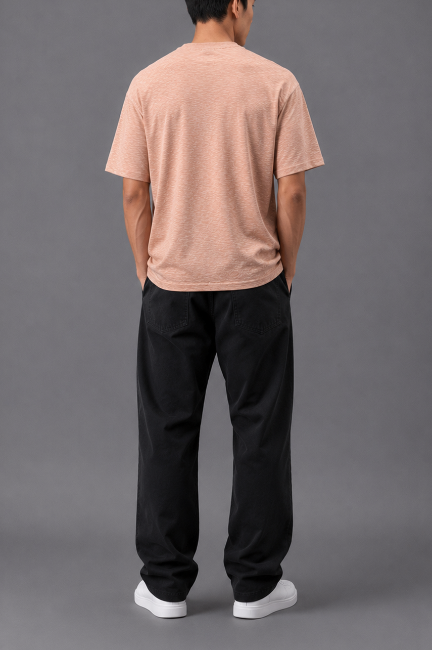 Blush Mélange Oversized Tee
