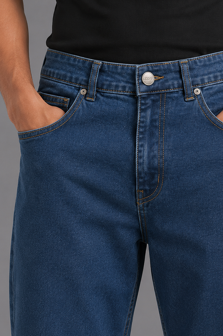 Classic Blue Carrot Fit Jeans
