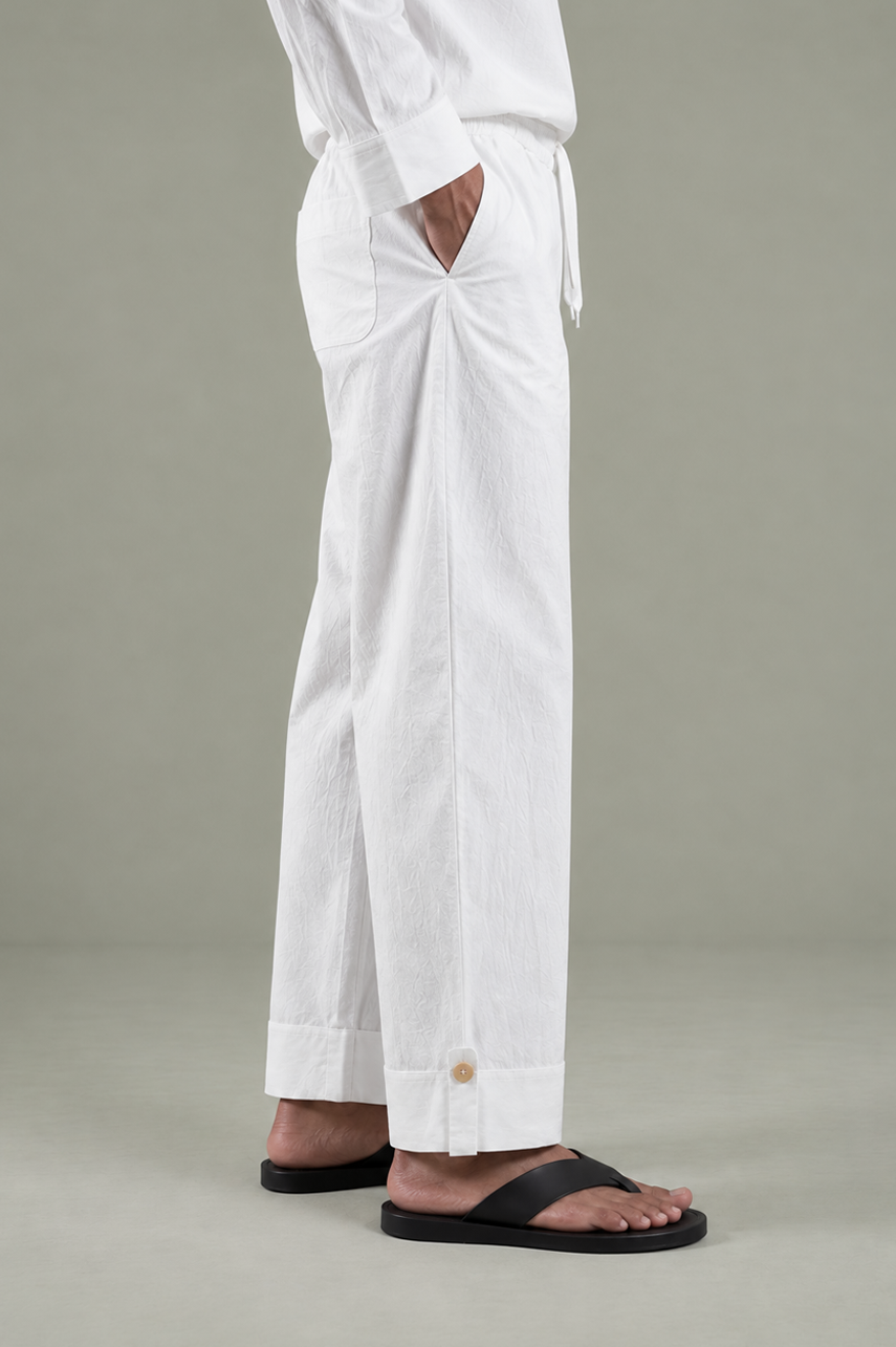 The Ivory Notch Set Trousers
