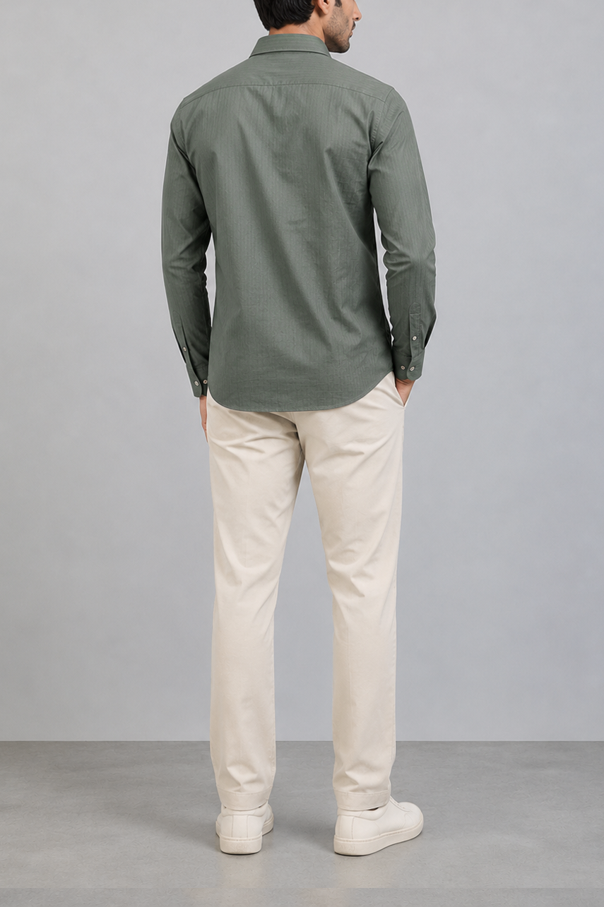 Sage Green Semi Formal Shirt