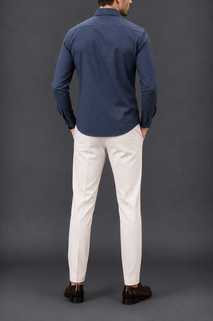 Mesh Textured SemiFormal Shirt