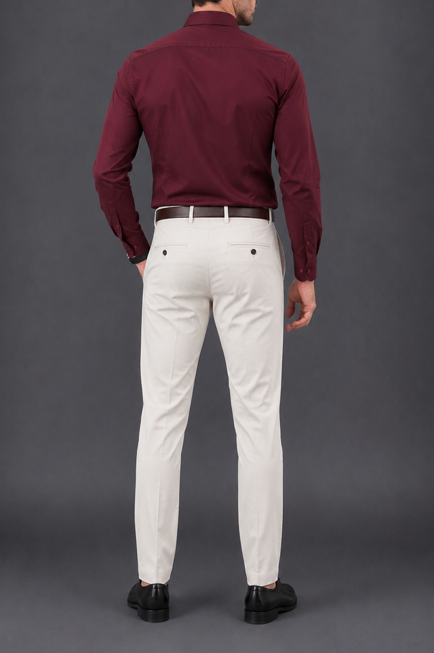 Self Textured Semi Formal Shirt