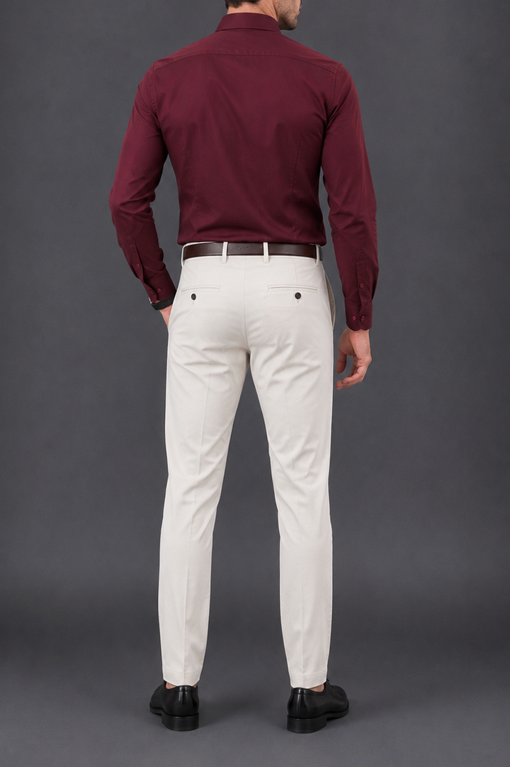 Self Textured Semi Formal Shirt