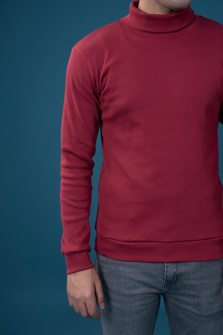Ribbed Hi-Neck