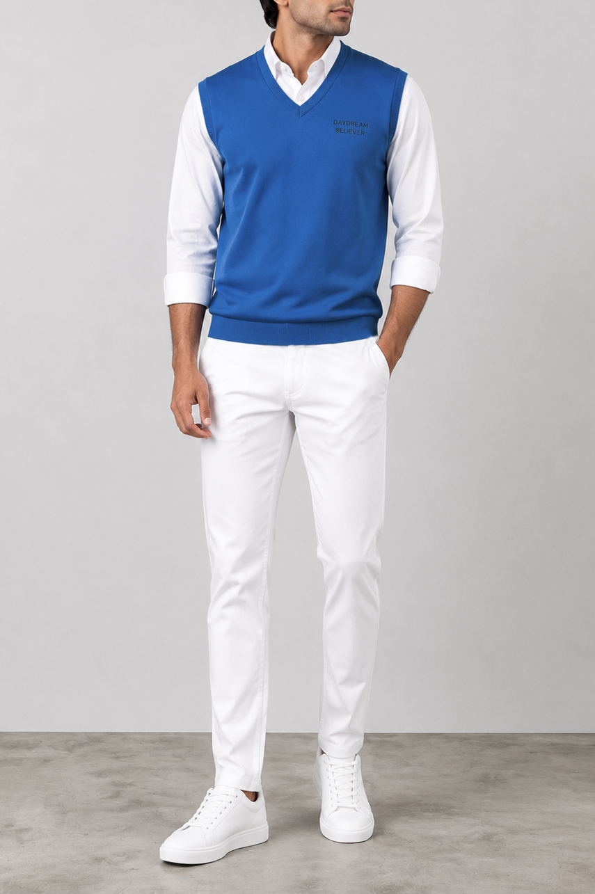 Royal Blue Ribbed Sweater
