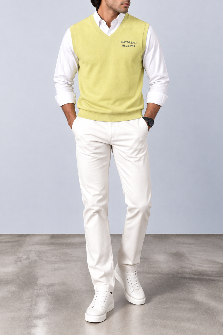 Yellow Ribbed Sweater