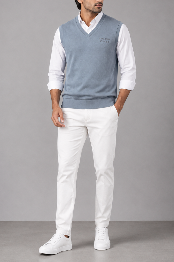 Blue Ash Ribbed Sweater