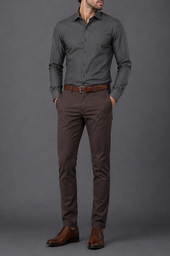 Textured Charcoal Shirt