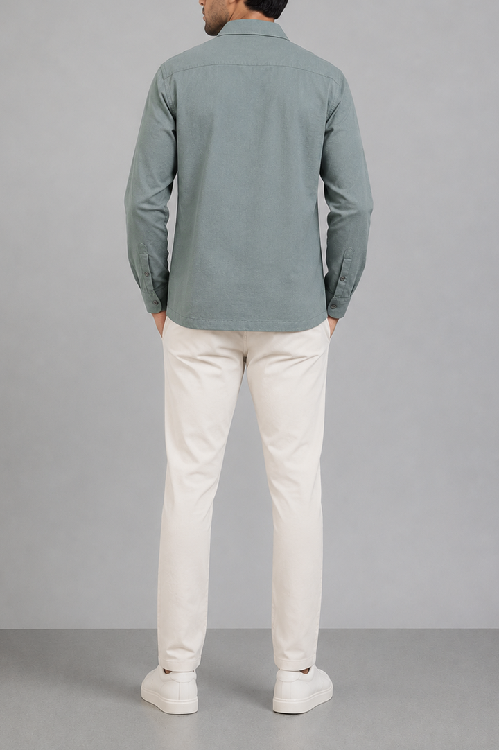 Sage Utility Cuban Shirt
