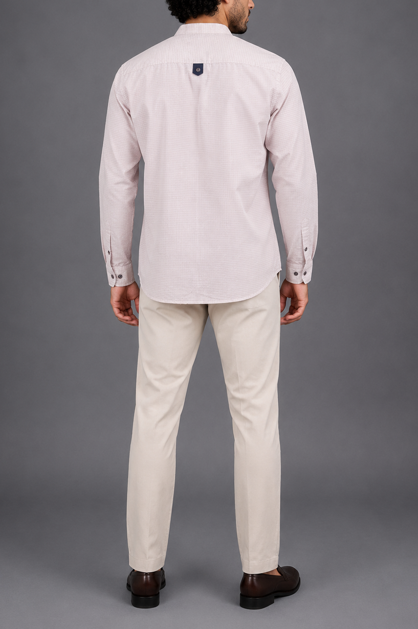 Textured Kurta Style Shirt