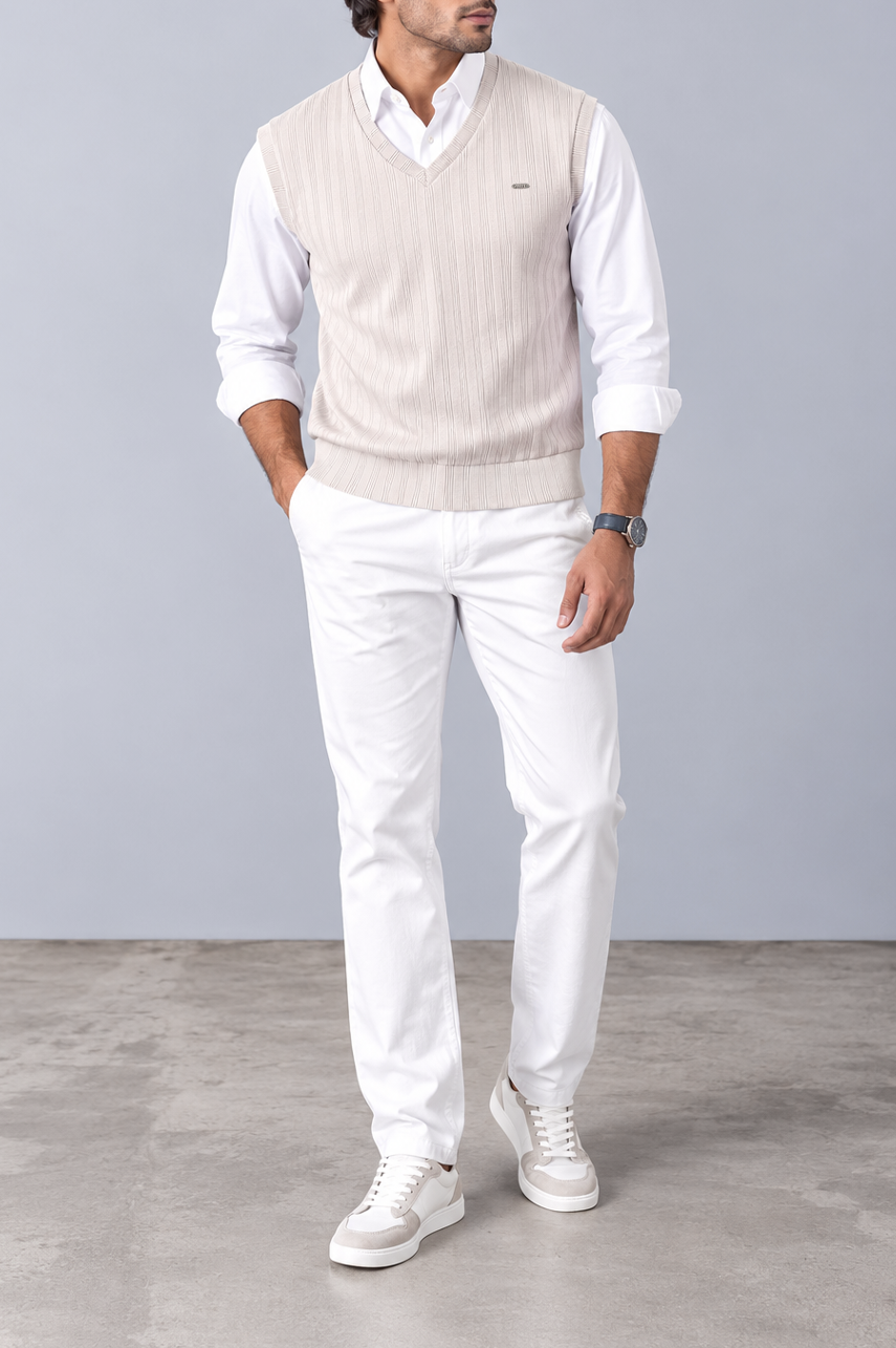 Ivory Tide Ribbed Sweater