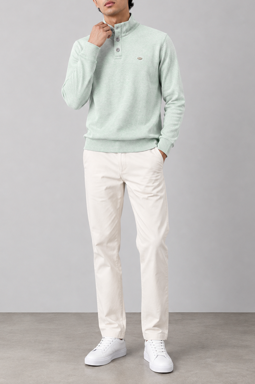 Mint Green Mock Neck