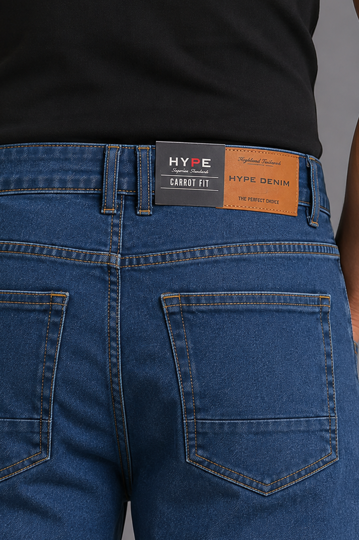 Classic Blue Carrot Fit Jeans