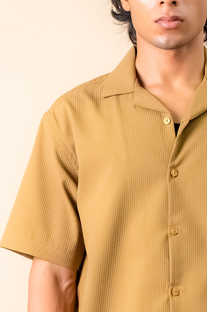 Desert Sand Textured Resort Shirt