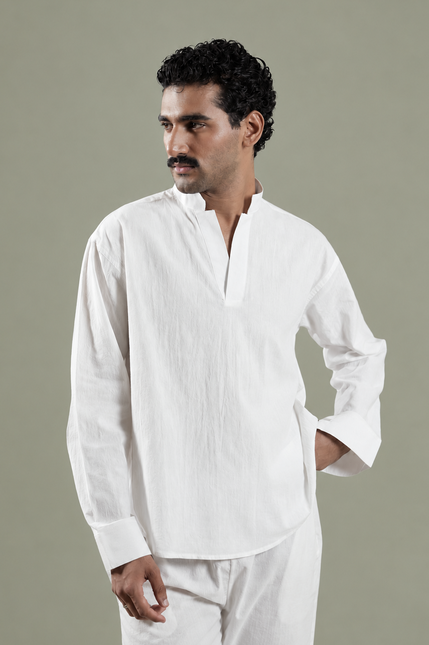 The Ivory Notch Set Shirt