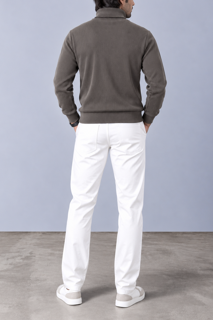 Shadow Ribbed Turtle-Neck
