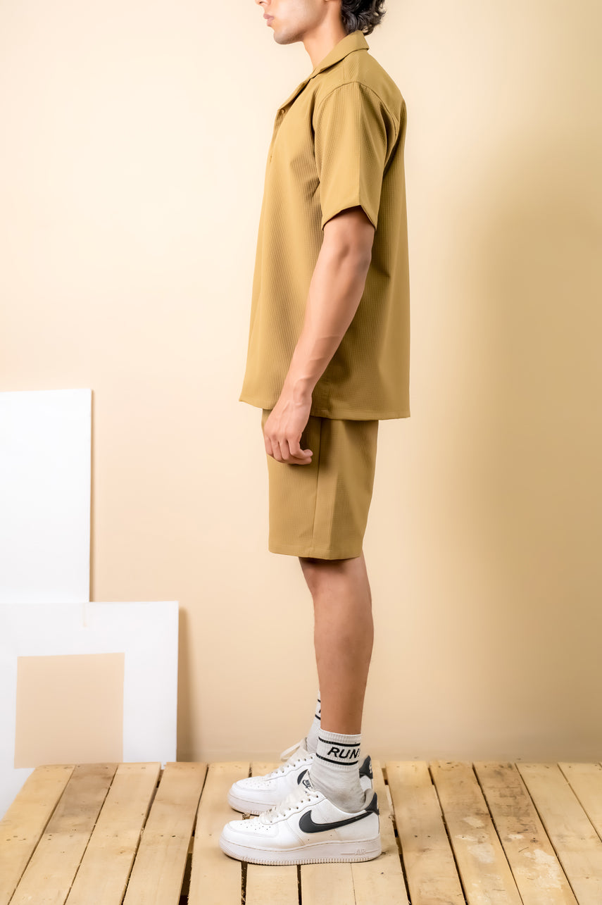 Desert Sand Textured Resort Shirt