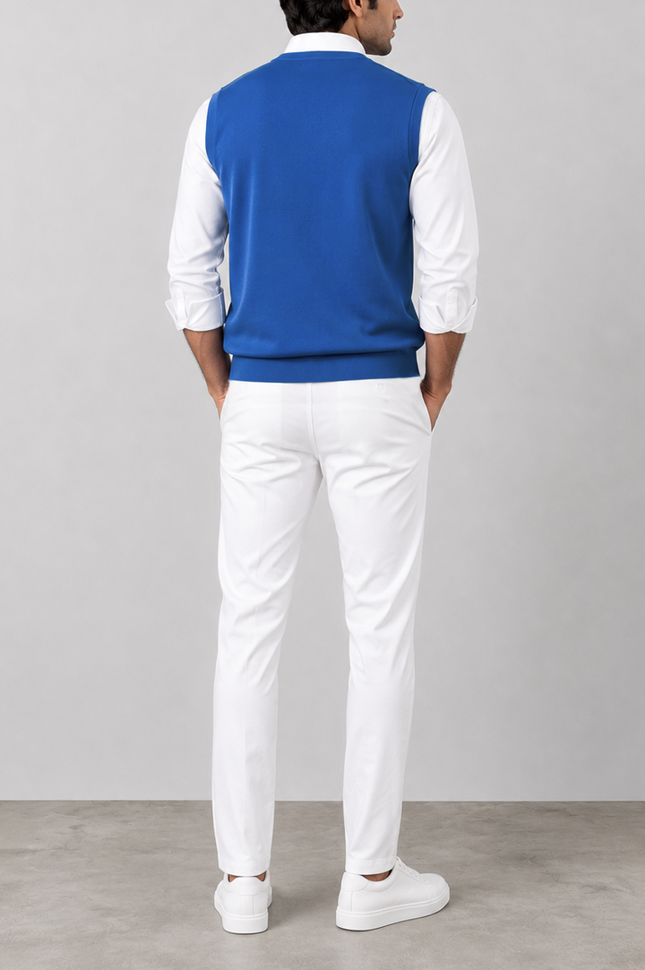 Royal Blue Ribbed Sweater