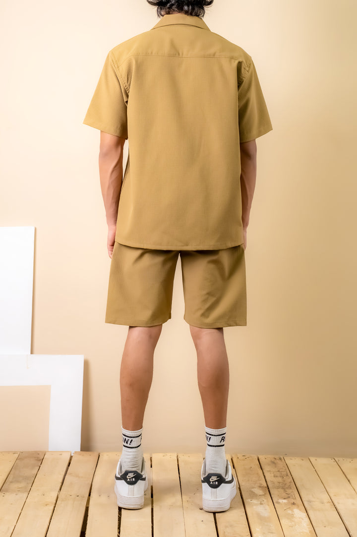 Desert Sand Textured Resort Shirt