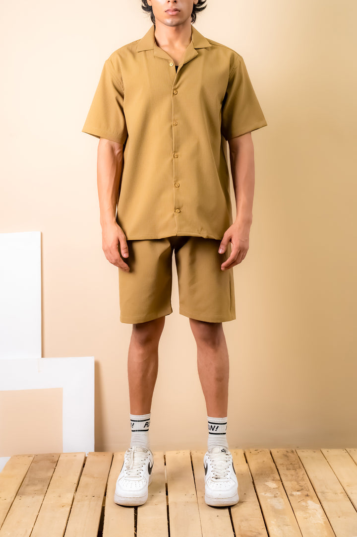 Desert Sand Textured Resort Shirt