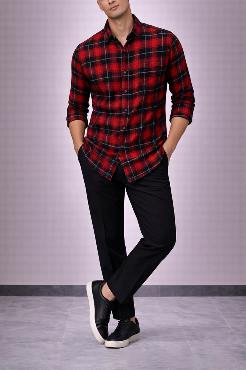 Checkered Shirt 001564-RED
